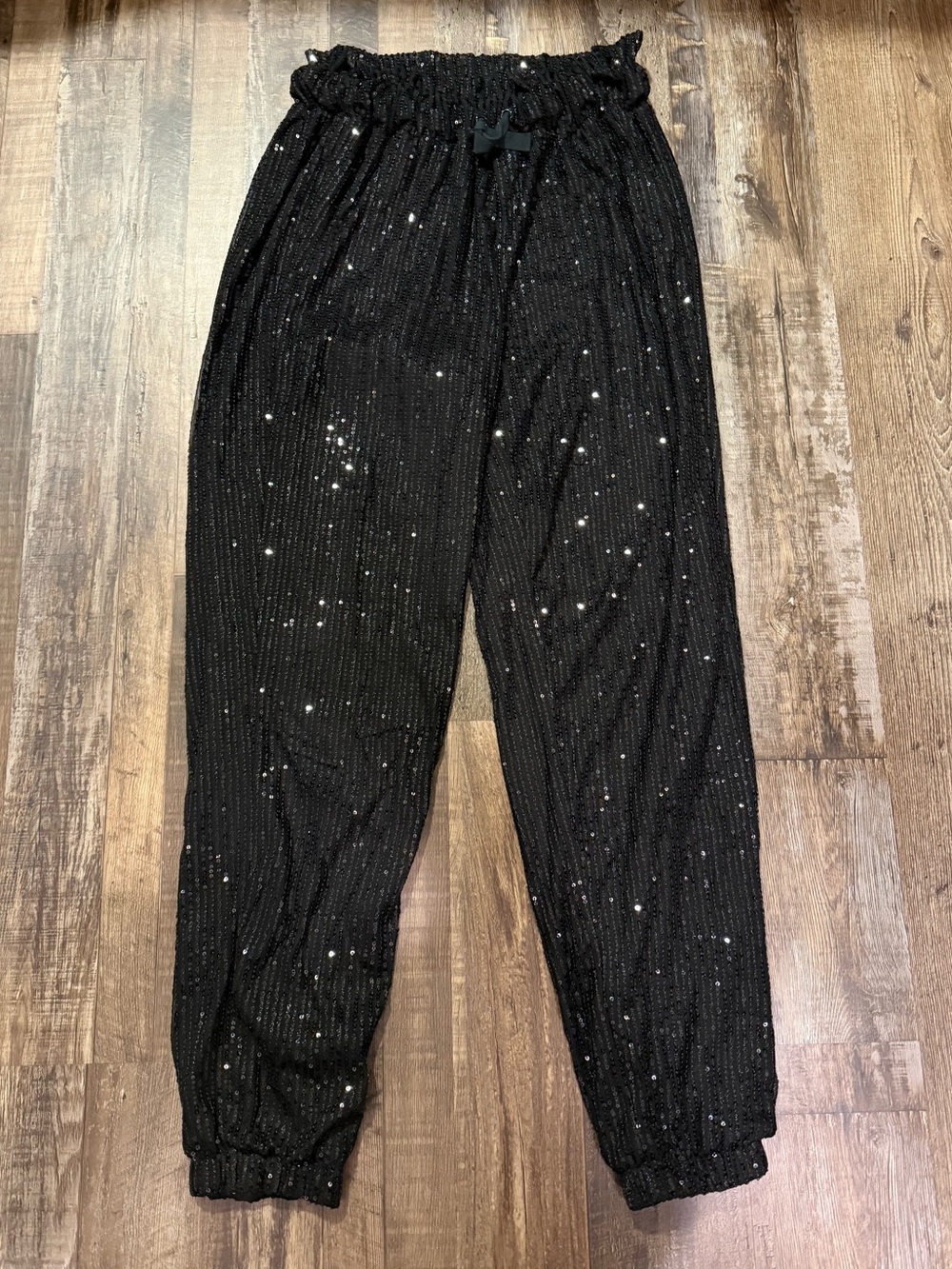 Black Sequin Pants - Women’s Medium